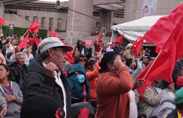 Antorchistas del norte del país, más firmes que nunca en protesta nacional