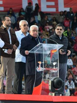 Estadio Azteca sede del evento antorchista culminante,  y cerrará festejos de 45 años de lucha