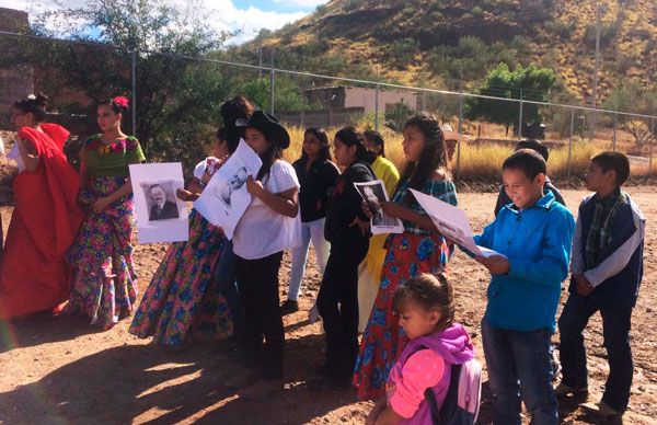 Conmemoran la Revolución Mexicana en las escuelas Humberto Gutiérrez