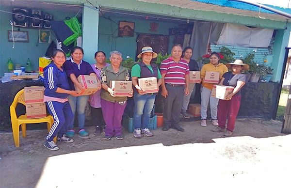 Patzcuarenses organizados logran despensas para la comunidad de San Pedro Pareo