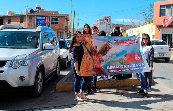 Difunden en municipios la Espartaqueada Deportiva 2020