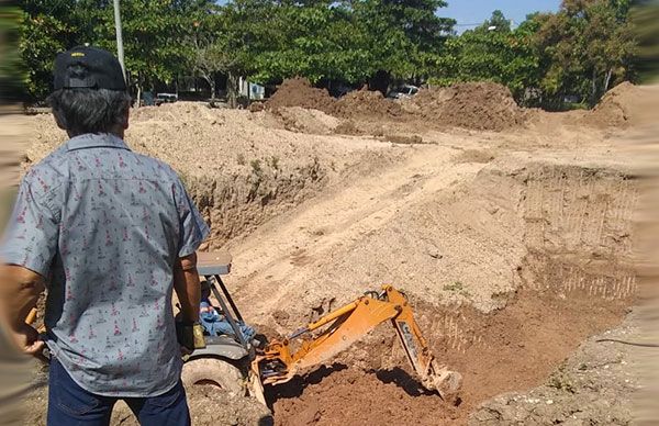 Próxima a concluir la fosa séptica para red de drenaje en Lázaro Cárdenas