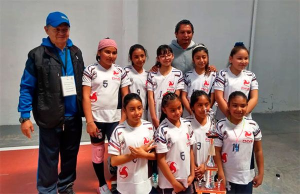 Equipo infantil de voleibol, listo rumbo a las Espartaqueadas Deportivas 2020