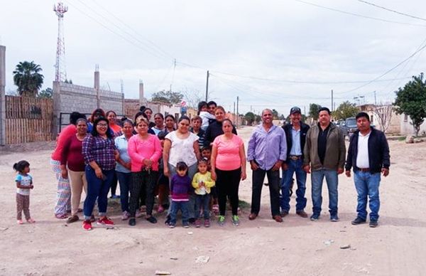 Anuncia Antorcha pavimentación en ejido La Concordia