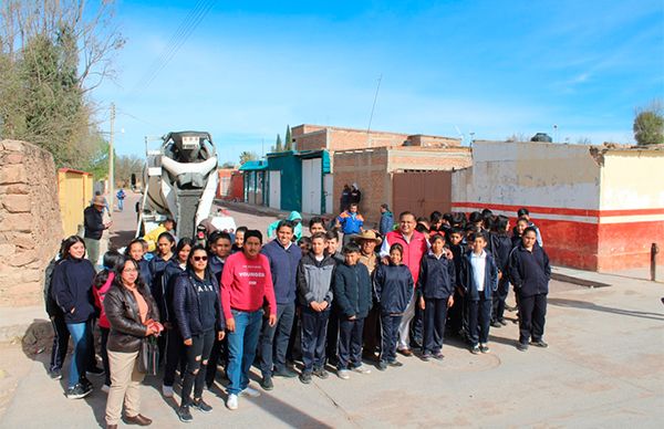 Arranca gobierno de Trancoso pavimentación en calle Del Porvenir