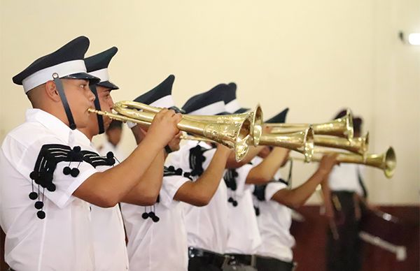 Realizan XII Encuentro Seccional de Bandas de Guerra