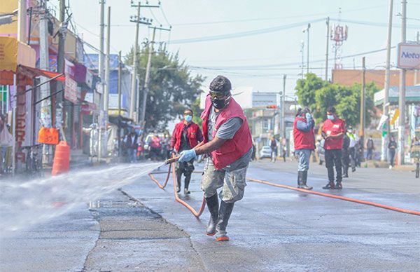 Realizan jornada de sanitización en Chimalhuacán