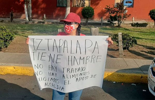 Antorchistas de Iztapalapa exigen apoyo del Gobierno