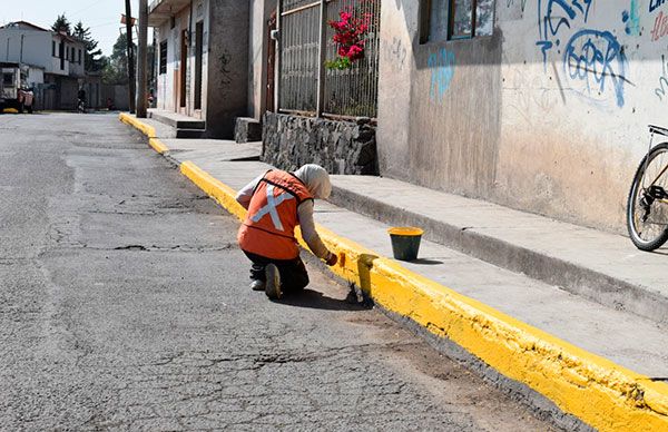 Continúan trabajos de mantenimiento en Ocoyucan