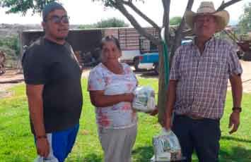 Logran despensas para familias de Dolores Hidalgo, Guanajuato