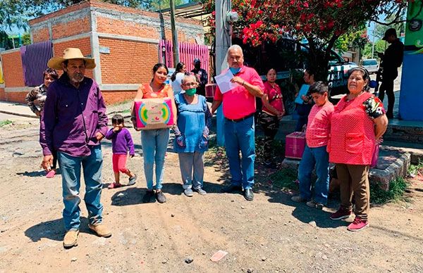 La lucha organizada rinde frutos; familias humildes de Morelia reciben despensas