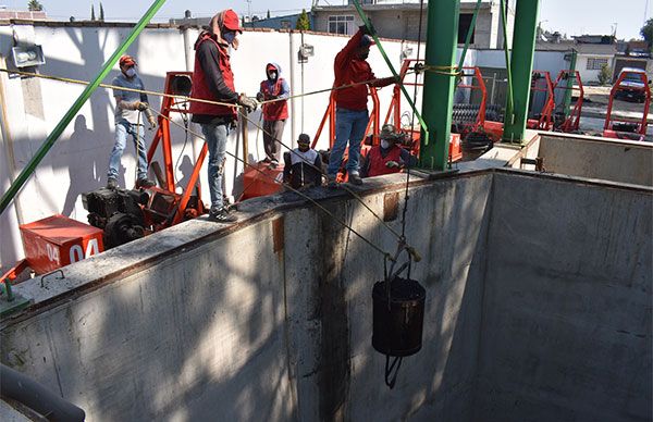 ODAPAS Chimalhuacán refuerza limpieza en cárcamos