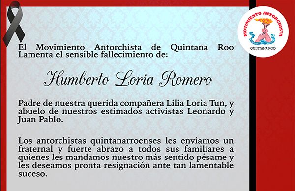 Esquela: Humberto Loria Romero