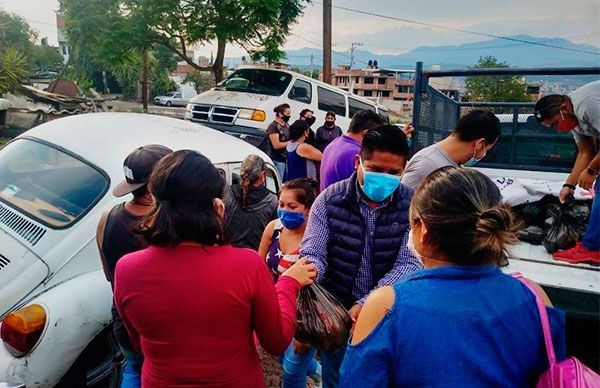 La lucha organizada ha permitido más entrega de despensas en Hidalgo