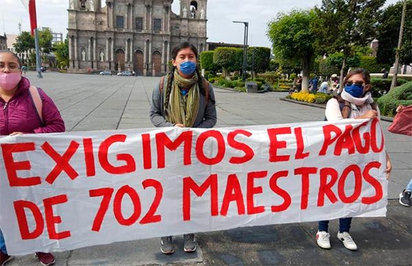 Del Mazo deja sin pago a 702 maestros