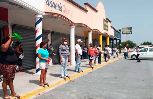 Reciben antorchistas de Reynosa apoyo de alimentos