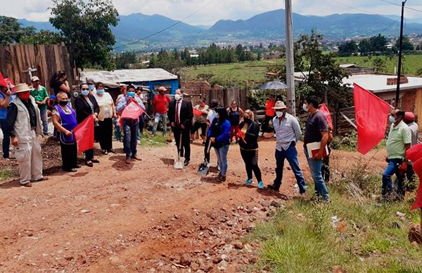 Gestiones antorchistas siguen mejorando colonias populares en Ciudad Hidalgo