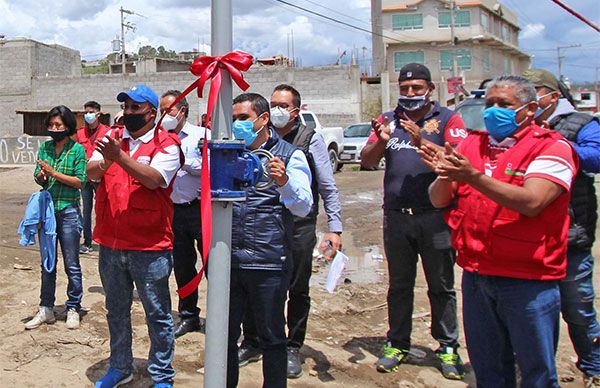 Concluyen introducción de agua potable en Corte La Joya