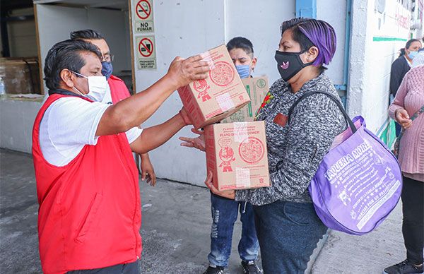 Entregamos apoyos alimenticios a beneficiarios de comedores escolares