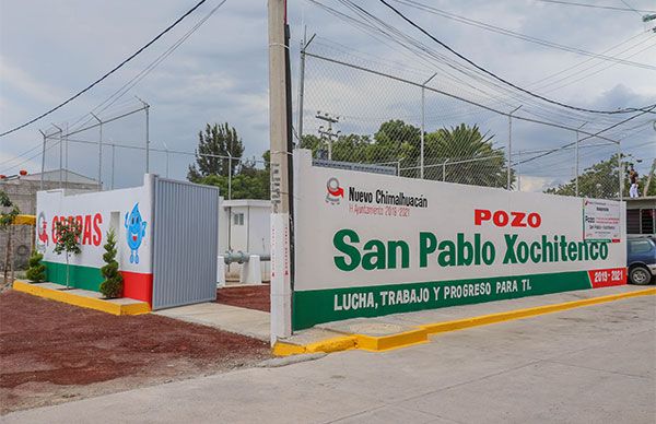 Inauguran pozo San PabloXochitenco