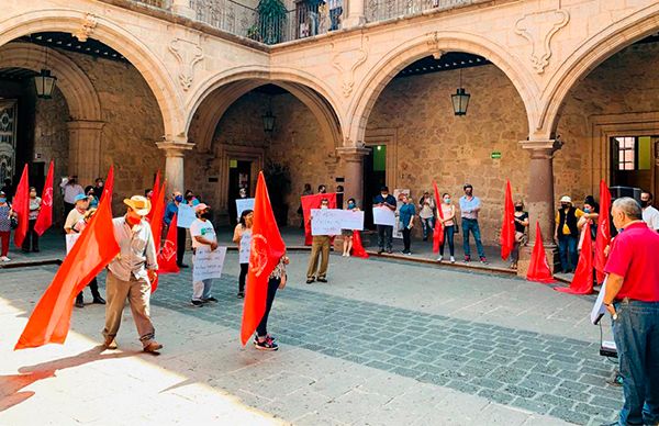 En Morelia continúa la lucha por obras, servicios y despensas para las familias humildes