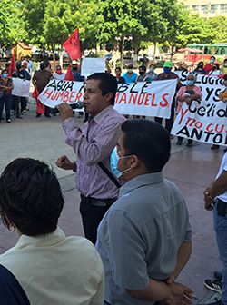 Gobernadora de Sonora provoca plantón 