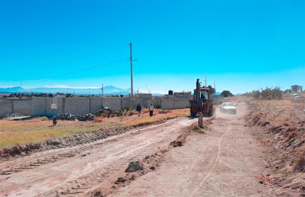 Gestiona Antorcha mejoramiento de calles en colonia de Tlaxcala