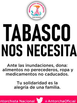 Es momento de organizarse y apoyar a Tabasco