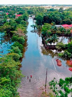 La tragedia de la inundación y la covid en Tabasco