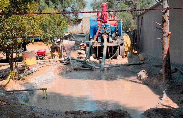 Perforan nuevo pozo en colonia de Ixtapaluca; tendrán agua este 2021