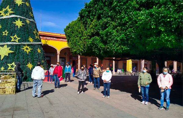 Antorchistas reclaman apoyo alimenticio en Valle de Santiago