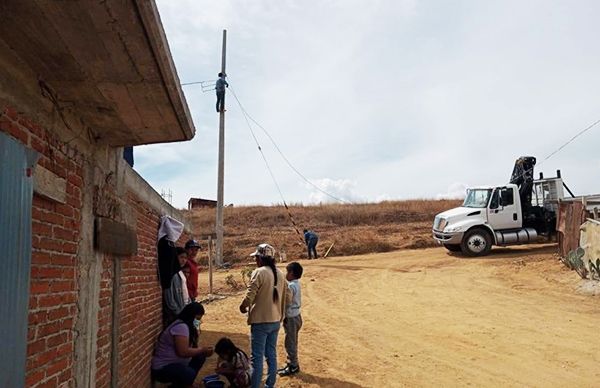 Con lucha y esfuerzo, antorchistas logran obra negada por Gobierno morenista