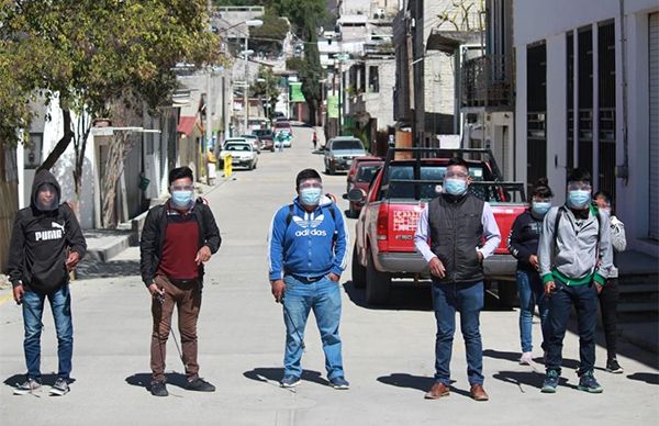 Realiza Antorcha jornada de sanitización en Tlaxiaco