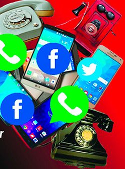 El teléfono, el celular y las redes sociales