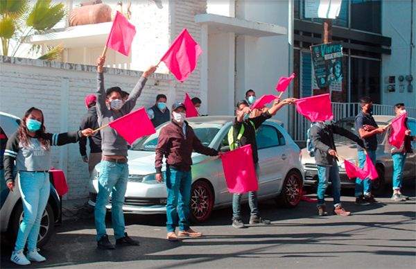 Protestan antorchistas por rezago de obras en Durango