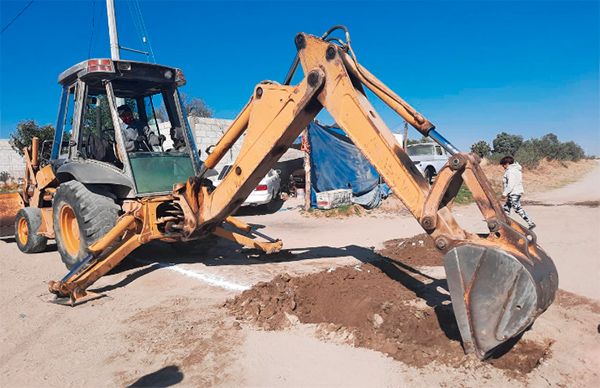 Inicia construcción de drenaje en la colonia de Tlaxcala