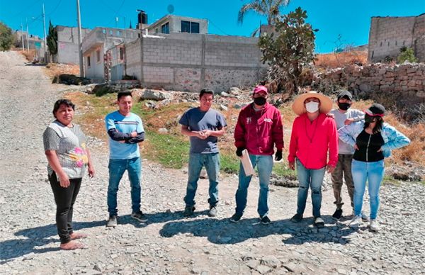 Gestiona Antorcha rastreo para calles de Totimehuacan