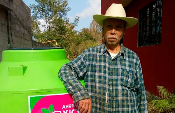Gestiona Antorcha captadores de agua para familias de Xicotepec