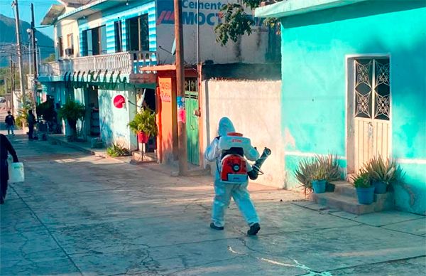 Agradecen desinfección de espacios públicos en Guadalupe Santa Ana