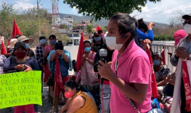 A 16 días de plantón frente al Palacio de Gobierno, colonos continúan su lucha