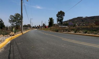 Inauguran una calle más en Ocoyucan