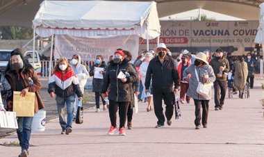 En marcha aplicación de la segunda dosis de vacuna contra la covid-19 para adultos mayores de Chimalhuacán