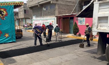 Antorcha logró obra pública para Chalco