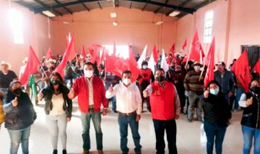 Antorchistas de Almoloya de Juárez realizan asamblea mensual