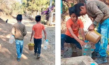Pobladores de Tzirio luchan contra desabasto de agua potable