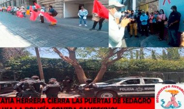 Katia Herrera cierra las puertas de Sedagro y usa la policía contra campesinos