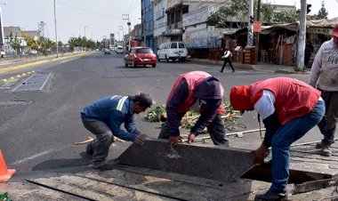 Chimalhuacán rehabilita redes de drenaje