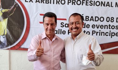 Armando Archundia, ex árbitro mundialista respalda proyecto de Ramiro Miguel Hernández, en Salinas de Hidalgo
