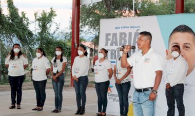 Visita Fabián Trujillo comunidad de Las Sidras