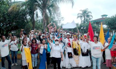 Reciben con entusiasmo a Janeth García en Amatlán 